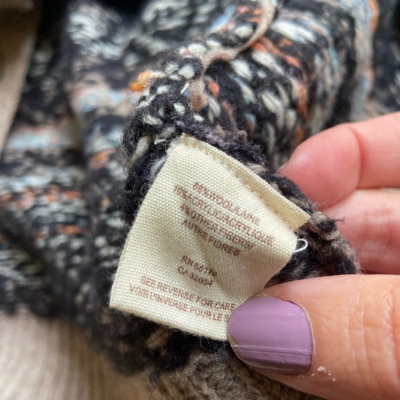 Free People Pattern Wool Sweater Cardigan - Picture 4 of 6